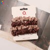 Handmade Satin Hair Tie Set For Women Thin Ponytail Scrunchies With Stylish Personality Design