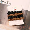 Handmade Satin Hair Tie Set For Women Thin Ponytail Scrunchies With Stylish Personality Design
