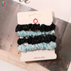 Handmade Satin Hair Tie Set For Women Thin Ponytail Scrunchies With Stylish Personality Design