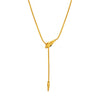 Handmade Snake Head Stainless Steel Necklace With Geometric Pattern And Electroplating For Women