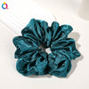 Handmade Solid Color Cloth Scrunchie Hair Tie For Women Loose Fit Personality Hair Accessory