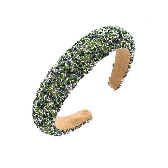 Handmade Sponge Diamond Widebrimmed Headband Geometric Style Hair Accessories For Women