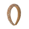 Handmade Sponge Diamond Widebrimmed Headband Geometric Style Hair Accessories For Women