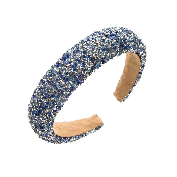 Handmade Sponge Diamond Widebrimmed Headband Geometric Style Hair Accessories For Women
