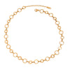 Handmade Stainless Steel And Titanium Steel Geometric Pattern Necklace With Electroplating For Women