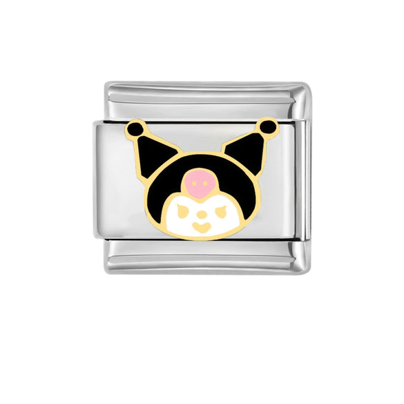 Handmade Stainless Steel Bracelet With Cartoon Characters And Dripping Oil Design For Women