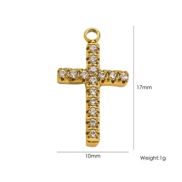 Handmade Stainless Steel Cross Jewelry Accessories With Electroplating Process And Classic Fashion Style