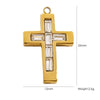 Handmade Stainless Steel Cross Jewelry Accessories With Electroplating Process And Classic Fashion Style