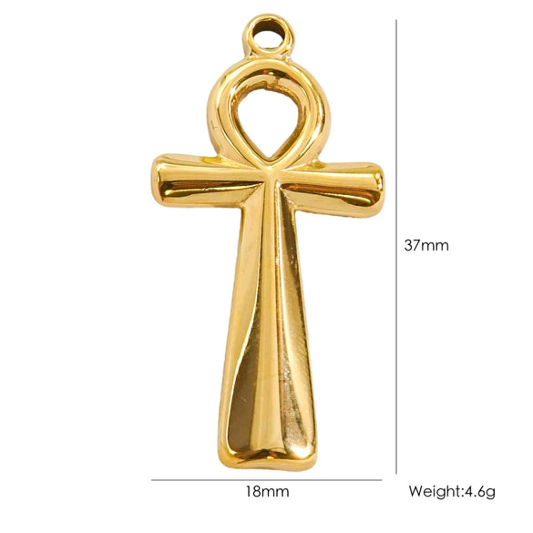 Handmade Stainless Steel Cross Jewelry Accessories With Electroplating Process And Classic Fashion Style