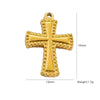 Handmade Stainless Steel Cross Jewelry Accessories With Electroplating Process And Classic Fashion Style