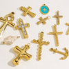 Handmade Stainless Steel Cross Jewelry Accessories With Electroplating Process And Classic Fashion Style