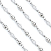 Handmade Stainless Steel Electrolytic Plating Closed Lantern Chain Necklace And Bracelet With Diamond Simple And Durable