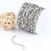 Handmade Stainless Steel Electrolytic Plating Closed Lantern Chain Necklace And Bracelet With Diamond Simple And Durable