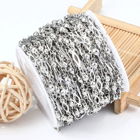 Handmade Stainless Steel Electrolytic Plating Closed Lantern Chain Necklace And Bracelet With Diamond Simple And Durable