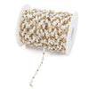 Handmade Stainless Steel Electroplated Pearl Rice Beads Clip Bead Chain Jewelry Clavicle Necklace Hair Accessories Headdress Chain