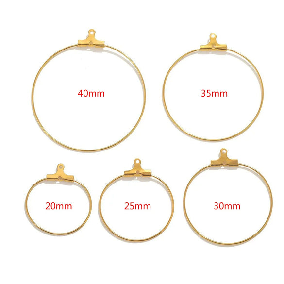 Handmade Stainless Steel Geometric Earrings And Hair Accessories With Electroplating