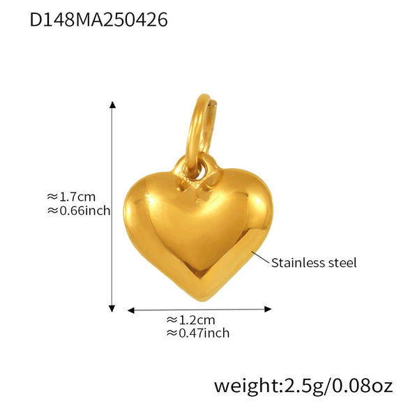 Handmade 316L Stainless Steel Geometric Pattern Women's Fashion Electroplated Bracelet With Bear Love Bow Multiaccessories