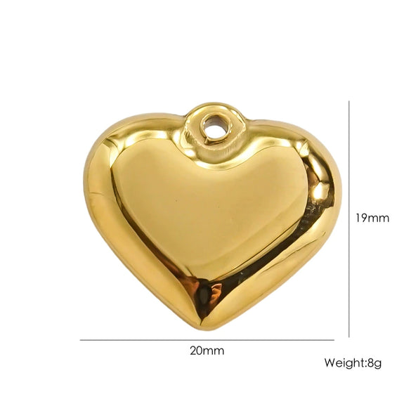 Handmade Stainless Steel Heartshaped Love Series Necklace Earrings Bracelet Pendant Accessories With 14K Gold Electroplating