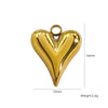 Handmade Stainless Steel Heartshaped Love Series Necklace Earrings Bracelet Pendant Accessories With 14K Gold Electroplating