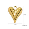Handmade Stainless Steel Heartshaped Love Series Necklace Earrings Bracelet Pendant Accessories With 14K Gold Electroplating