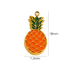 Handmade Stainless Steel Jewelry Accessories Pendant With Dripping Oil Treatment Flower Pineapple Rainbow Love Design