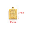 Handmade Stainless Steel Jewelry Accessories With Totem Pattern And 18K Electroplating For Pendant Bracelet Necklace