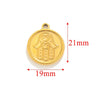 Handmade Stainless Steel Jewelry Accessories With Totem Pattern And 18K Electroplating For Pendant Bracelet Necklace