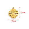 Handmade Stainless Steel Jewelry Accessories With Totem Pattern And 18K Electroplating For Pendant Bracelet Necklace