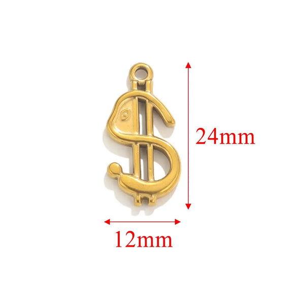 Handmade Stainless Steel Jewelry Accessories With Totem Pattern And 18K Electroplating For Pendant Bracelet Necklace