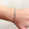 Handmade Stainless Steel Knot Snake Chain Necklace And Clavicle Chain Bracelet With Electroplated Real Gold Color Preservation For Women Geometric Pattern