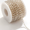 Handmade Stainless Steel Mixed Color Beaded Crystal Chain Clip Jewelry With Vacuum Gold Plating