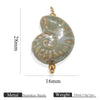 Handmade Stainless Steel Shell Conch And Heart Shape Pendant For Jewelry With Electroplating Retro Style