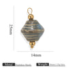 Handmade Stainless Steel Shell Conch And Heart Shape Pendant For Jewelry With Electroplating Retro Style