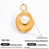 Handmade Stainless Steel Sun Moon Pendant Necklace Accessories With Totem Pattern And Electroplating Design Personality Minimalist Style