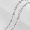 Handmade Stainless Steel Vacuum Chain With Golden Heart Cross Frame And Five Pointed Star For Diy Necklace Accessories Electroplated