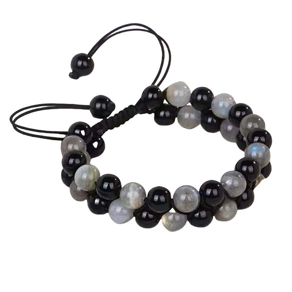 Handmade Stone Beaded Bracelet Geometric Style Unisex