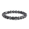 Handmade Stone Beaded Bracelet Geometric Style Unisex