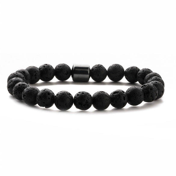 Handmade Stone Beaded Bracelet Geometric Style Unisex