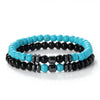 Handmade Stone Beaded Bracelet Geometric Style Unisex