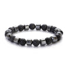 Handmade Stone Beaded Bracelet Geometric Style Unisex