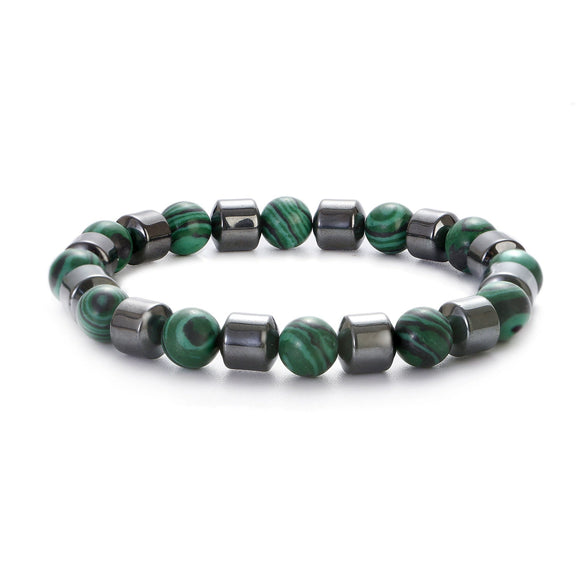 Handmade Stone Beaded Bracelet Geometric Style Unisex