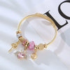 Handmade Sweet Heart Pattern Copper Bracelet For Women And Unisex