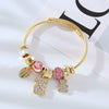 Handmade Sweet Heart Pattern Copper Bracelet For Women And Unisex