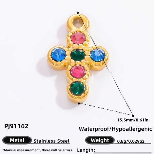 Handmade Titanium Steel And Stainless Steel Accessories Electroplated With 18K Gold In Strawberry And Starfish Shapes Necklace Earrings Pendant