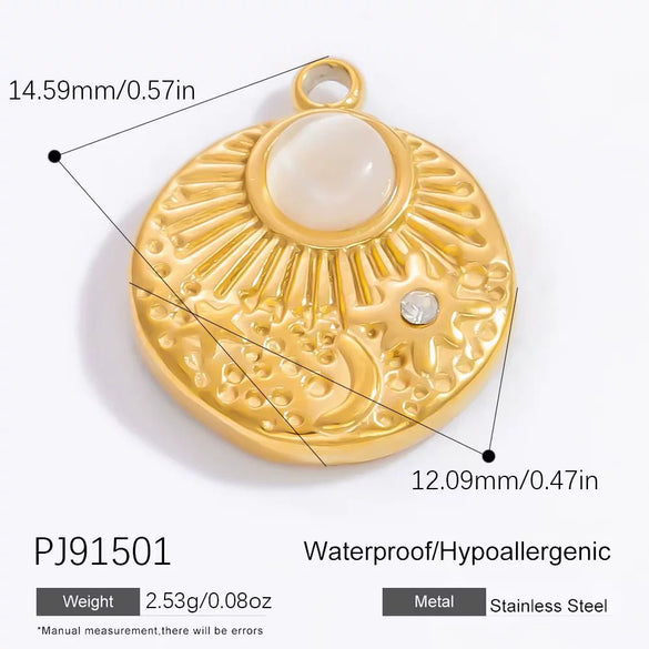 Handmade Titanium Steel And Stainless Steel Accessories Electroplated With 18K Gold In Strawberry And Starfish Shapes Necklace Earrings Pendant