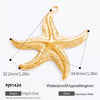 Handmade Titanium Steel And Stainless Steel Accessories Electroplated With 18K Gold In Strawberry And Starfish Shapes Necklace Earrings Pendant