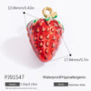Handmade Titanium Steel And Stainless Steel Accessories Electroplated With 18K Gold In Strawberry And Starfish Shapes Necklace Earrings Pendant