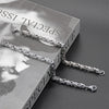 Handmade Titanium Steel Geometric Chain Bracelet Bold Versatile Unisex Jewelry Accessory