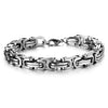 Handmade Titanium Steel Geometric Chain Bracelet Bold Versatile Unisex Jewelry Accessory