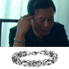 Handmade Titanium Steel Geometric Chain Bracelet Bold Versatile Unisex Jewelry Accessory